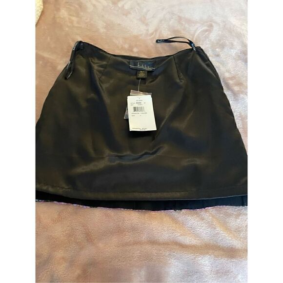 NWT Nicole Miller Collection Sequin Mini Skirt Pink Black Size 0 Retail $290 - Picture 11 of 16